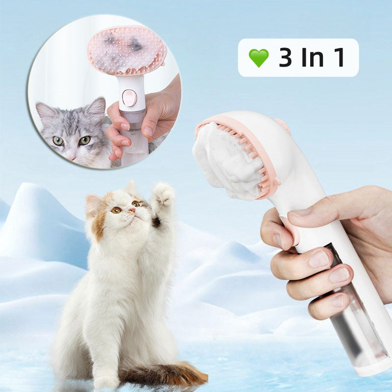3 In 1 Pet Steam Cleaning Grooming Hair Removal Brush