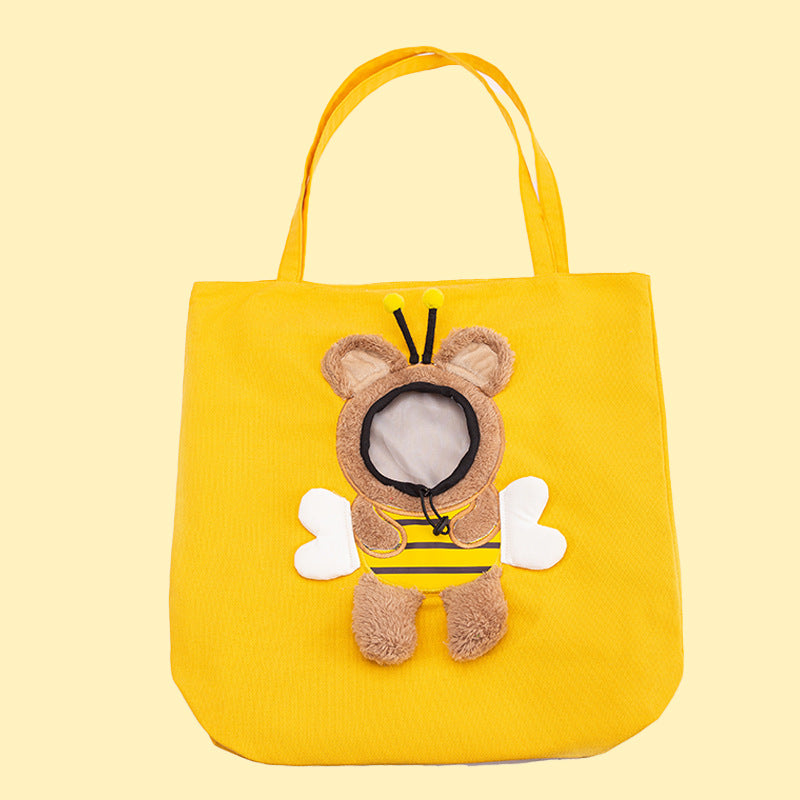 Animal Shaped Portable Pet Backpack Diaper Travel Bag