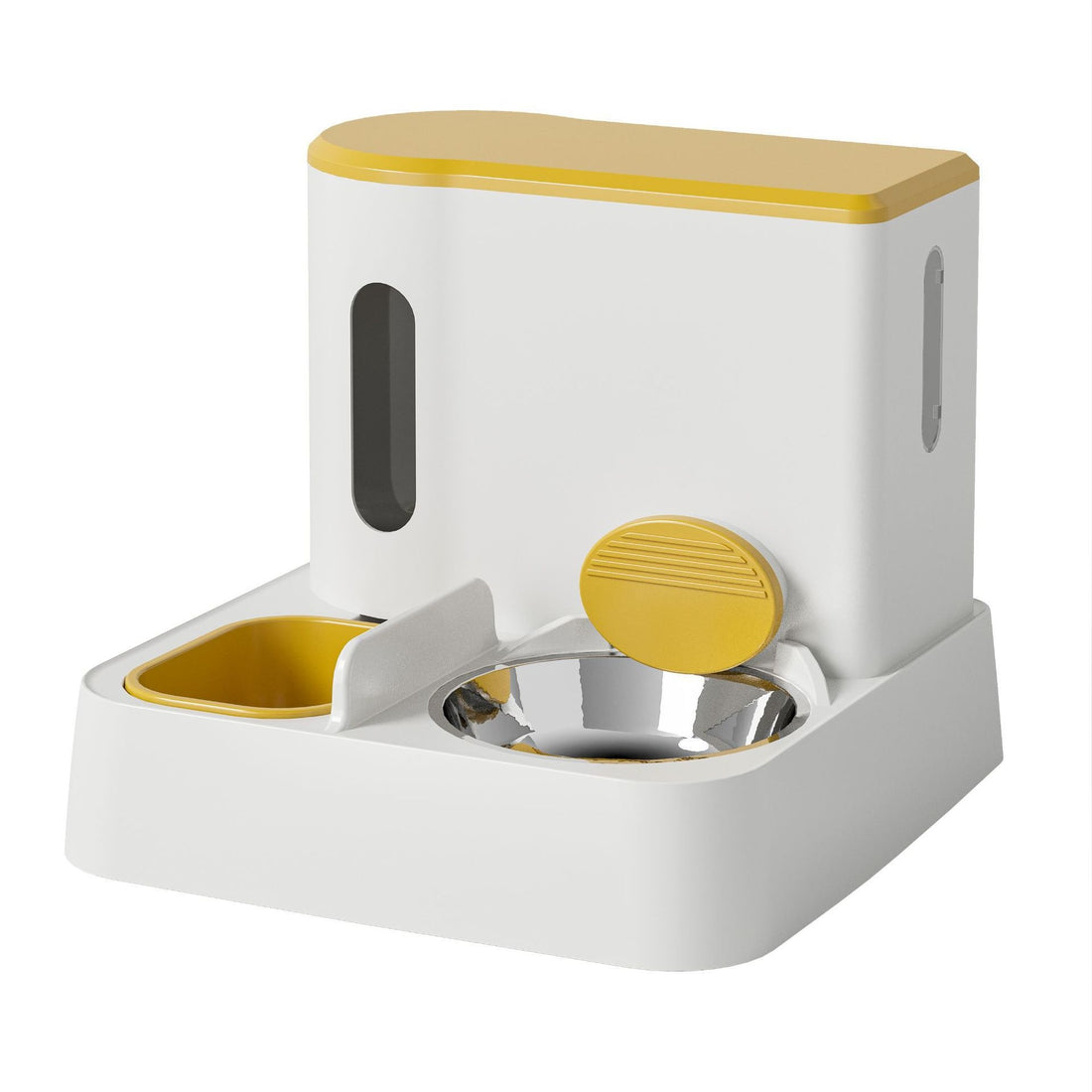 Automatic Pet Feeder And Water Dispenser Double Bowl System