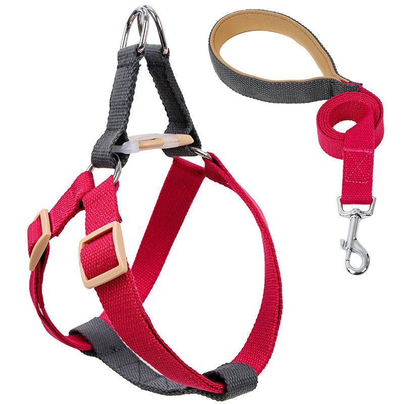Pet Vest Style Drawstring Walking Leash Harness