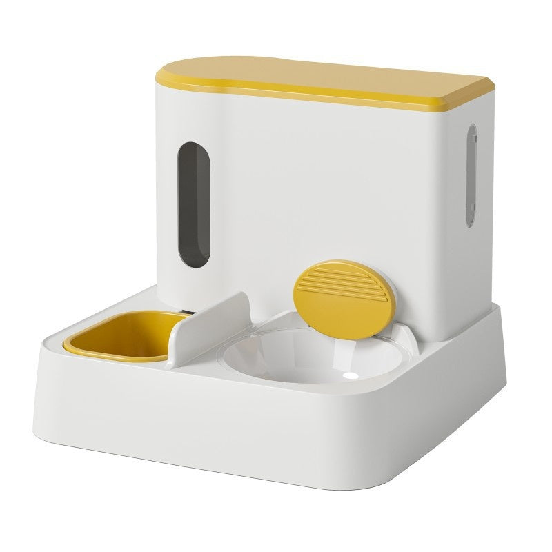 Automatic Pet Feeder And Water Dispenser Double Bowl System