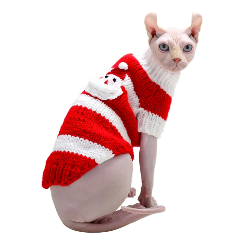 Warm Sweater Pet Clothing Hairless Cat Apparel