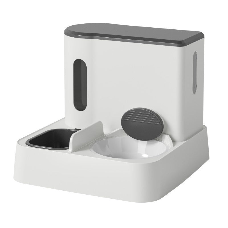 Automatic Pet Feeder And Water Dispenser Double Bowl System