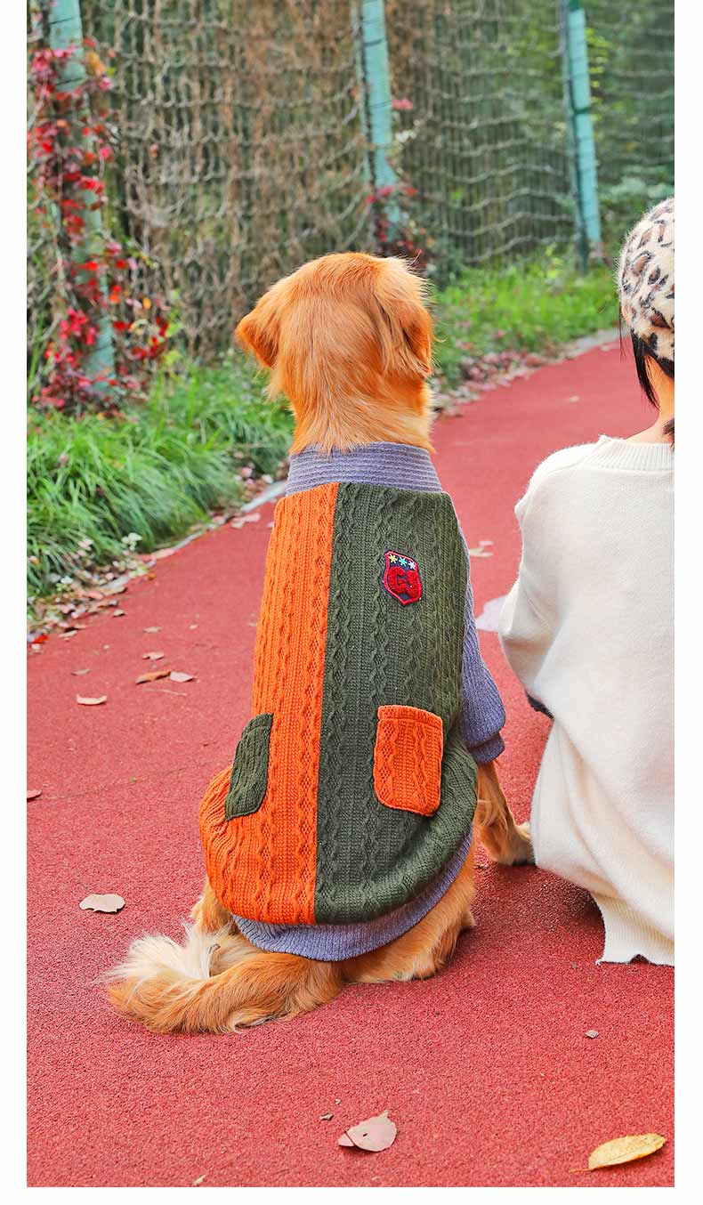 Winter Thickened Pet Sweater Large Breed Apparel