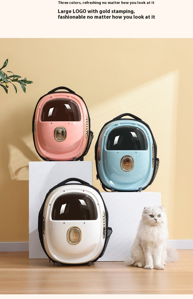 Climate-Control Ventilated Space Capsule Pet Backpack Travel Bag