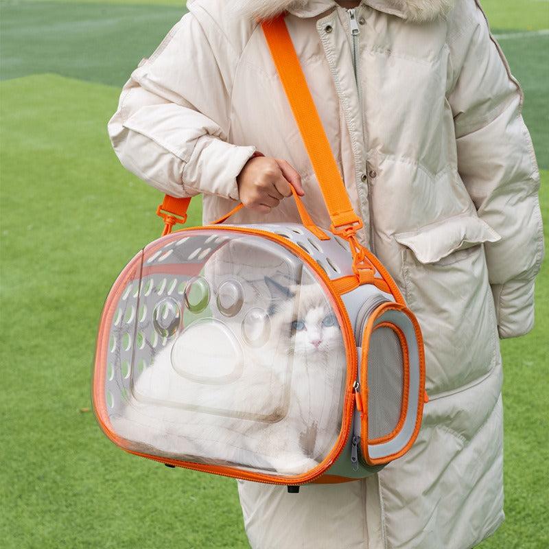 Transparent Space Capsule Pet Backpack Travel Bag