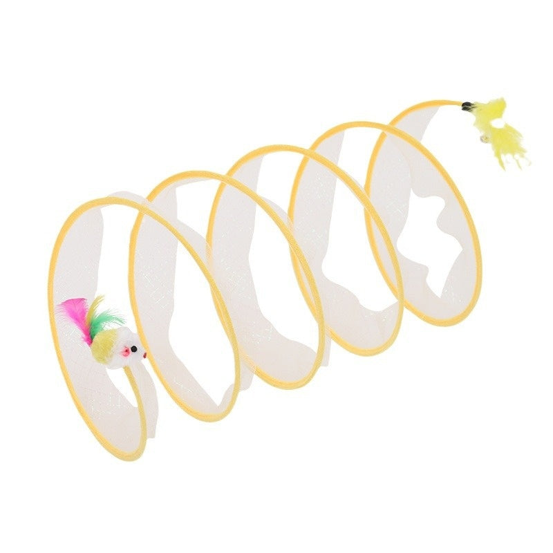 Foldable S-Type Interactive Pet Tunnel Toy