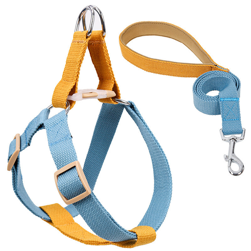 Pet Vest Style Drawstring Walking Leash Harness