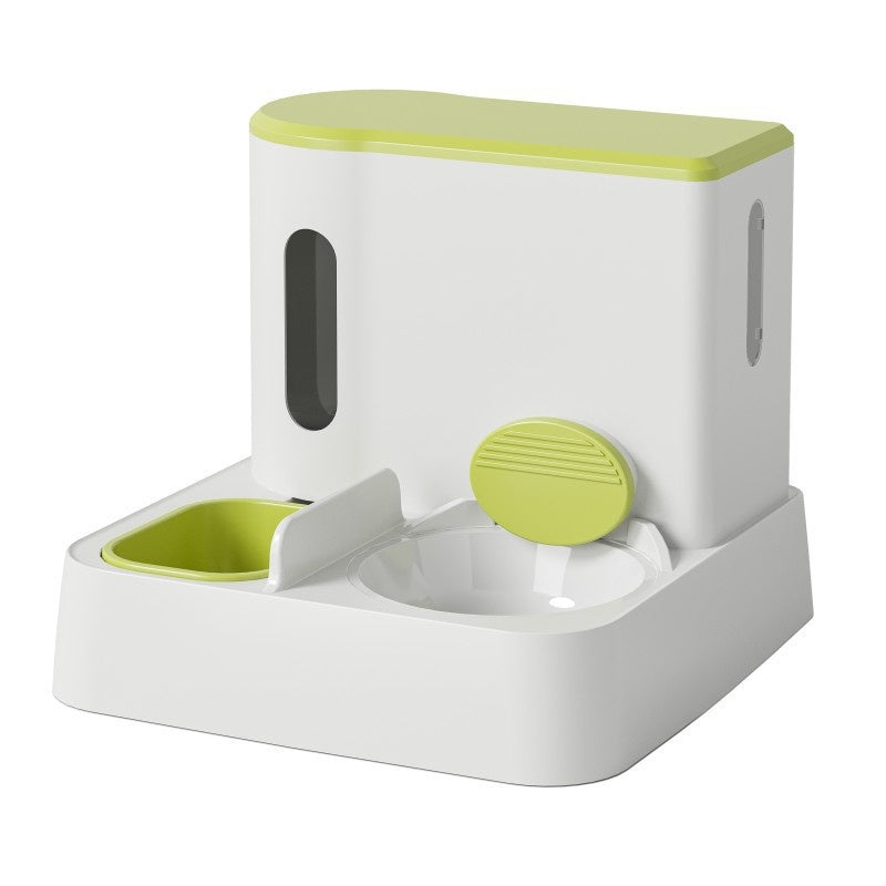Automatic Pet Feeder And Water Dispenser Double Bowl System