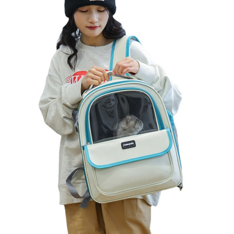 Breathable Portable Pet Shoulder Backpack Travel Bag