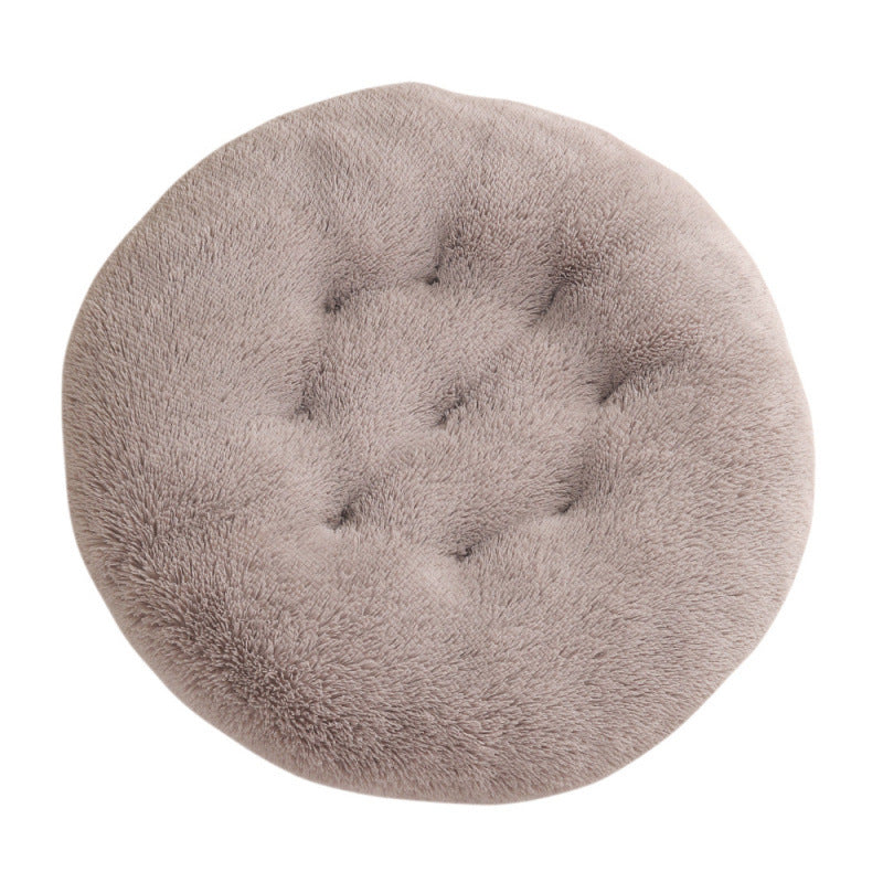 Plush Round Warm Pet Sleeping Mat Bed House Pad