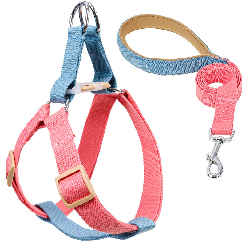 Pet Vest Style Drawstring Walking Leash Harness
