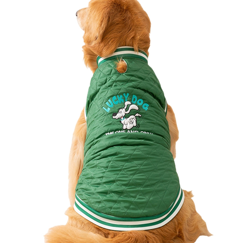 Autumn Winter Quilted Cotton Pet Jacket Warm Vest Clothing