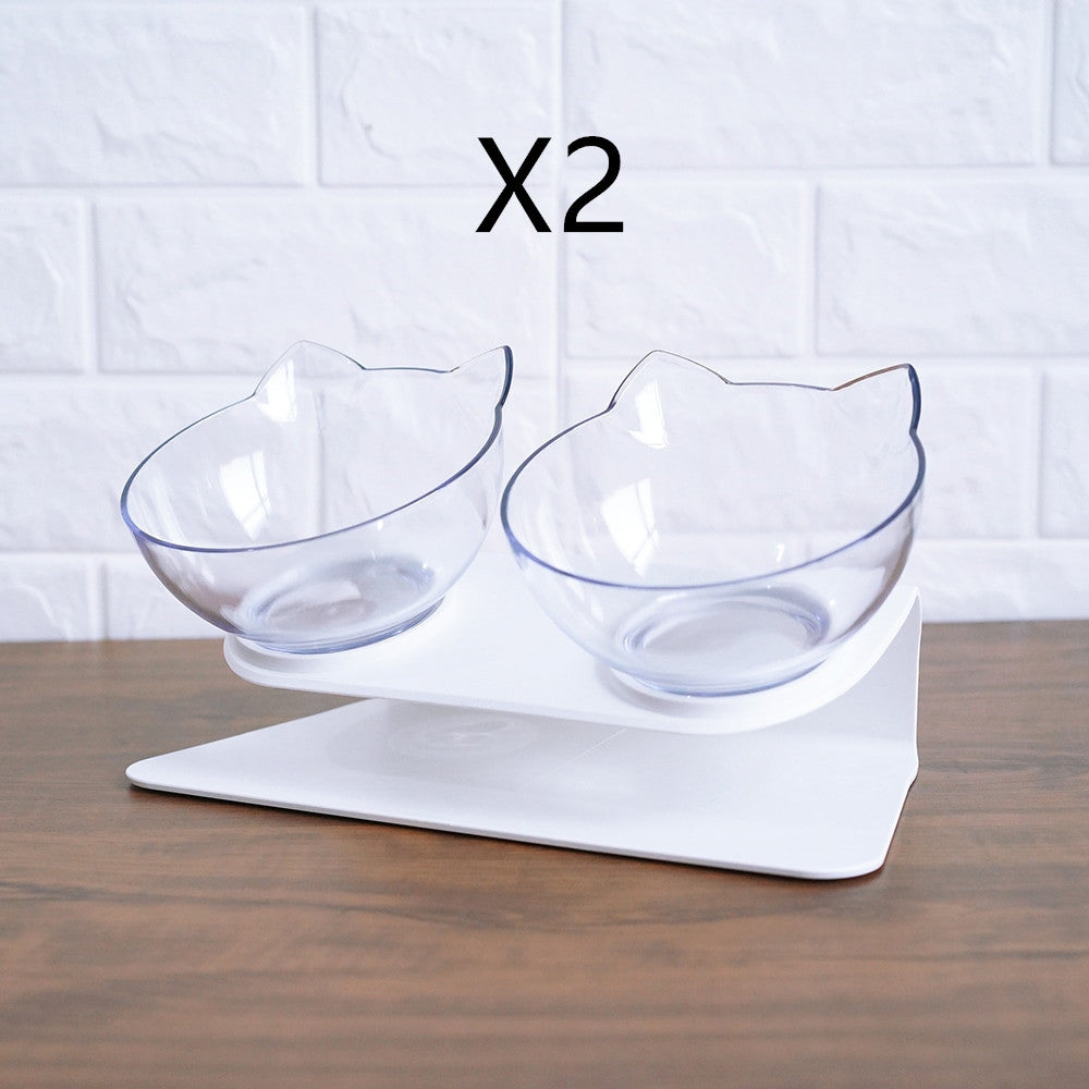 Non Slip Double Raised Pet Feeder Bowl With Stand