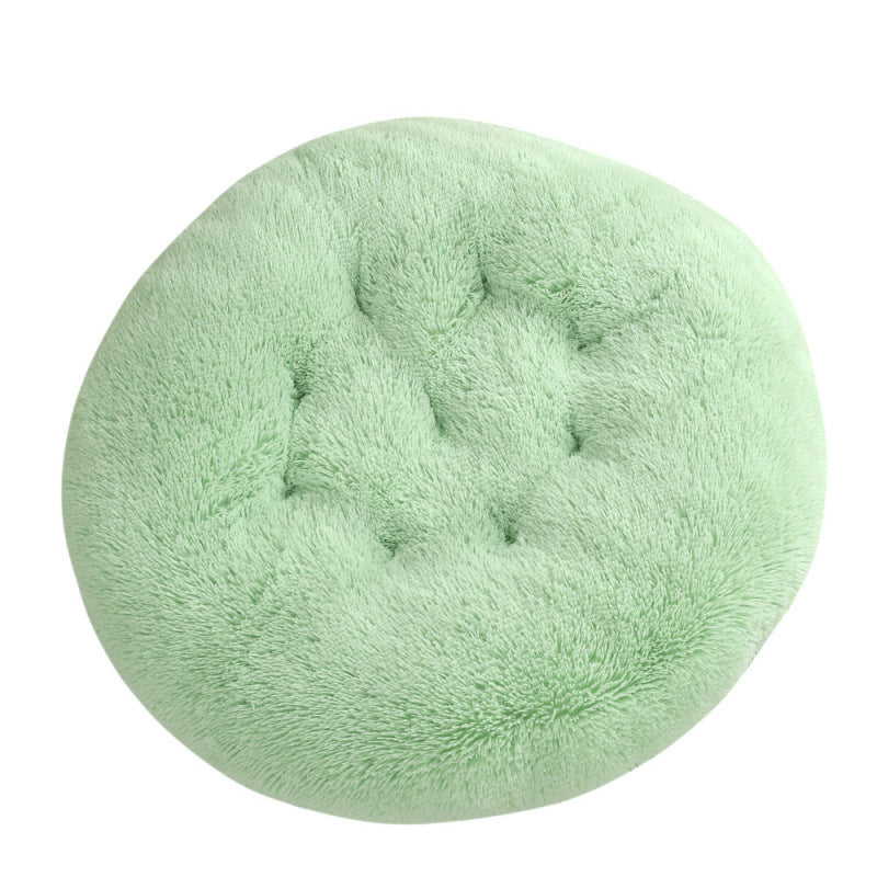 Plush Round Warm Pet Sleeping Mat Bed House Pad