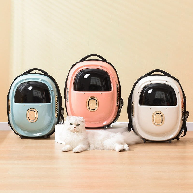 Climate-Control Ventilated Space Capsule Pet Backpack Travel Bag