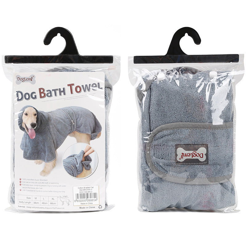 Pet Cotton Bathrobe Highly Absorbent Drying Towel
