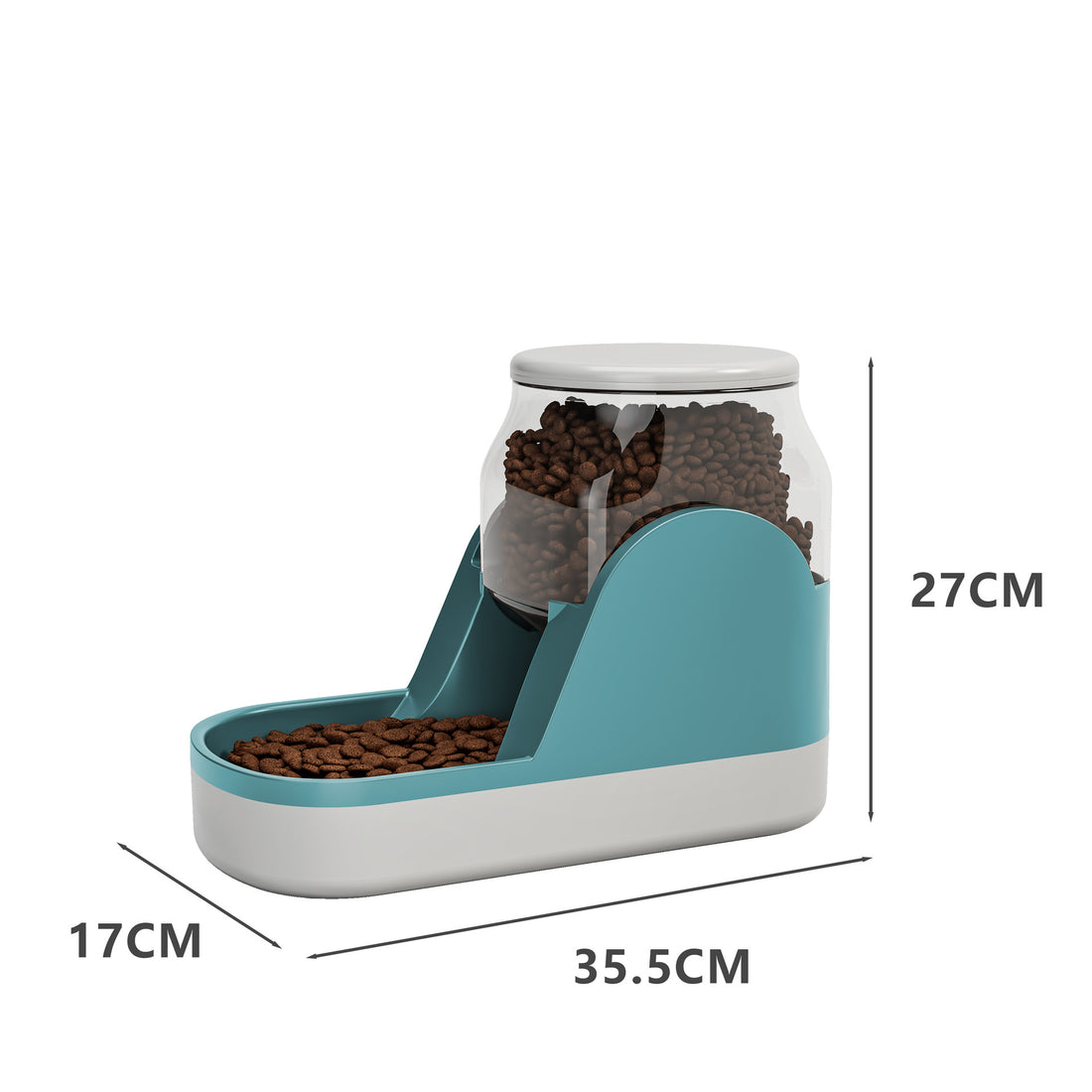 Automatic Pet Water Fountain And Food Dispenser Large Capacity