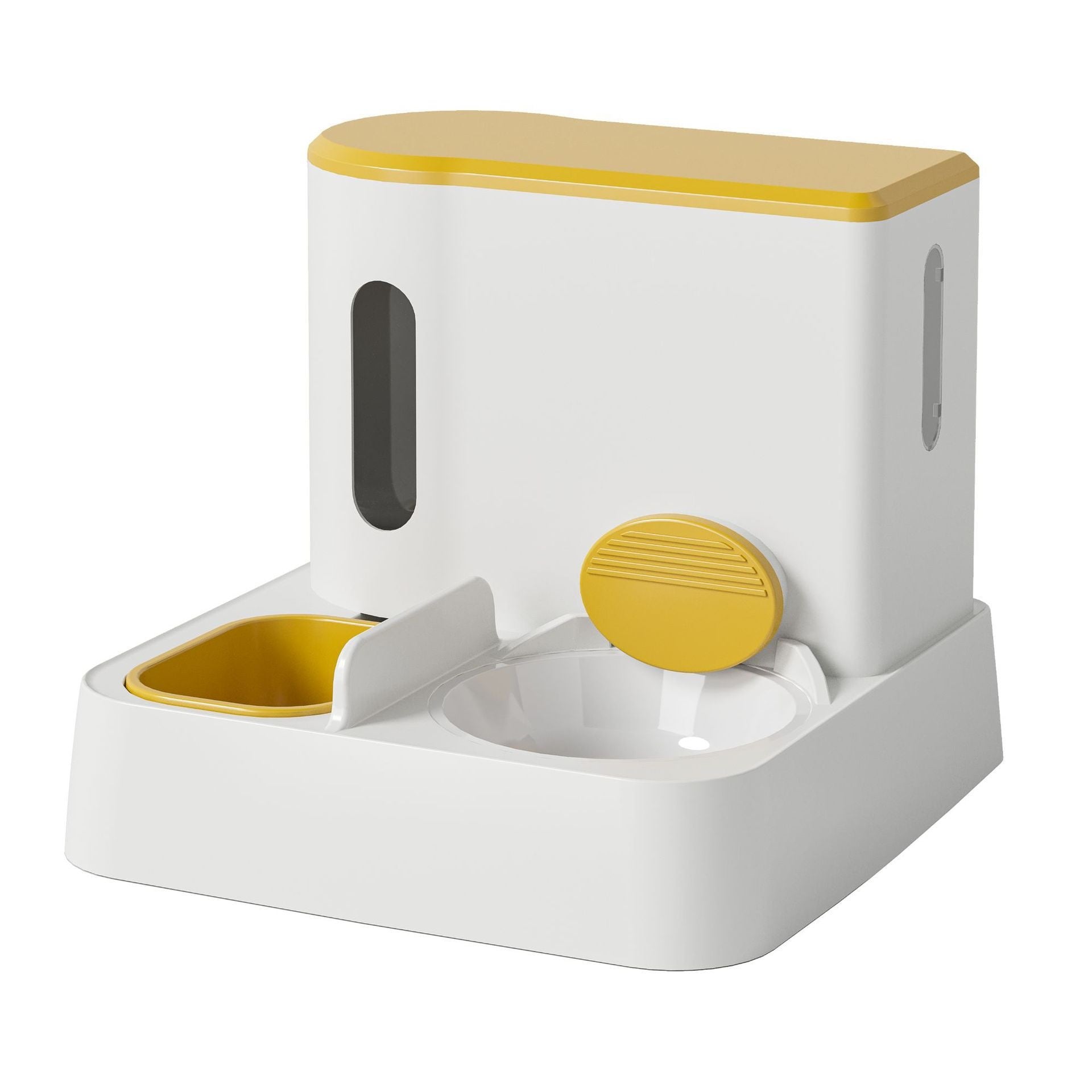 Automatic Pet Feeder And Water Dispenser Double Bowl System