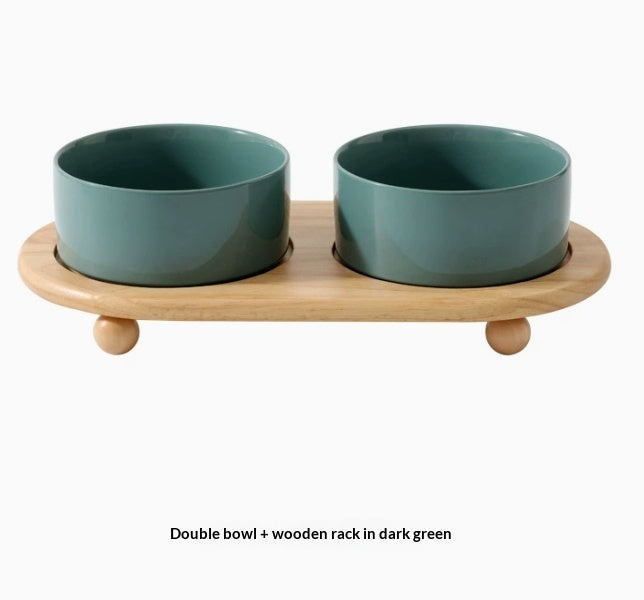 Ceramic Pet Food Bowl Durable Feeding Dish