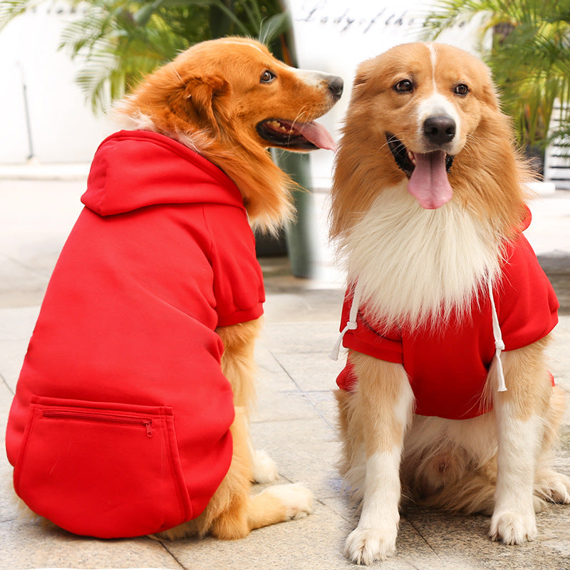 Fashion Zipper Pocket Pet Sweater Apparel