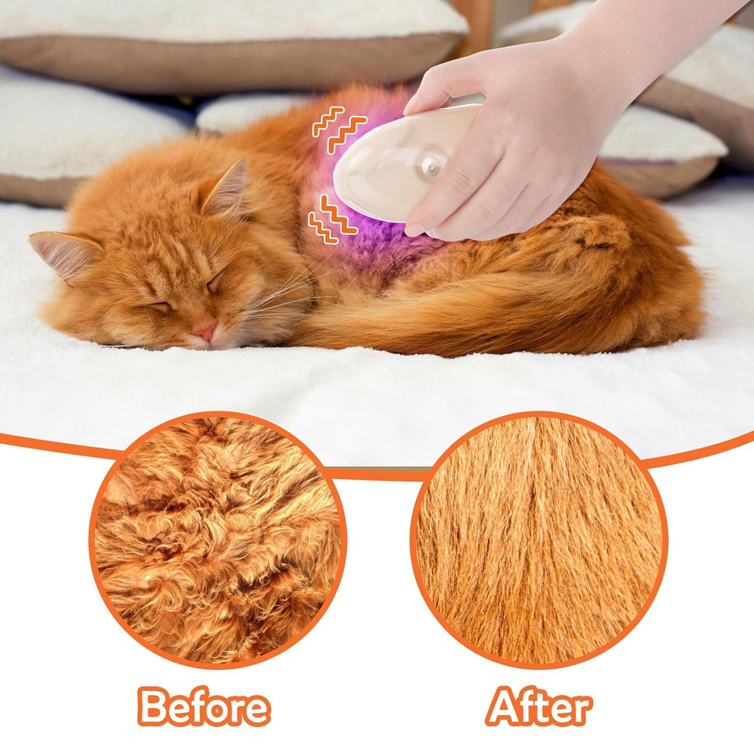 Pet 4 In 1 Steam Grooming Massage Hair Removal Brush