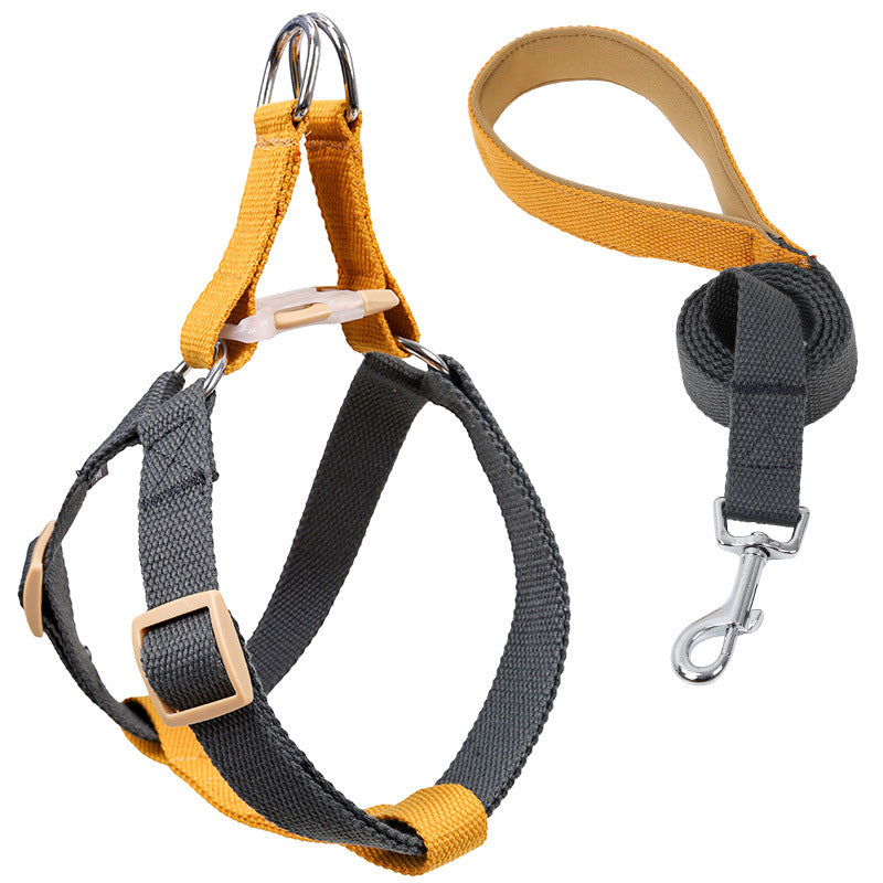 Pet Vest Style Drawstring Walking Leash Harness