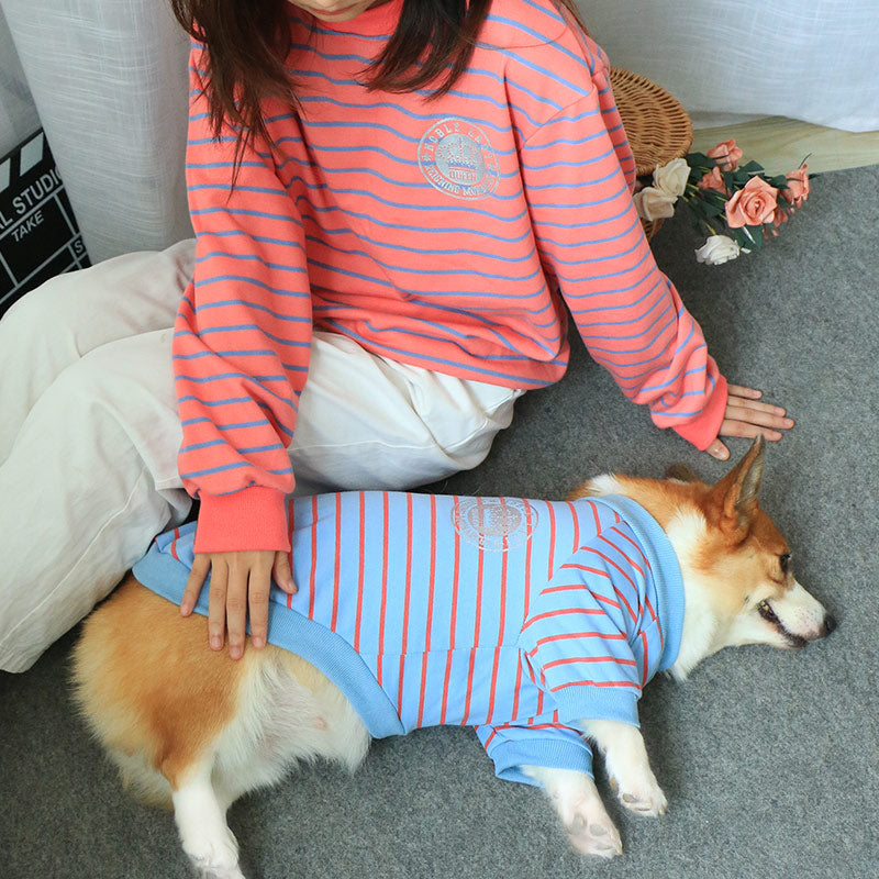 Parent-Child Style Pet Sweater Clothing Set