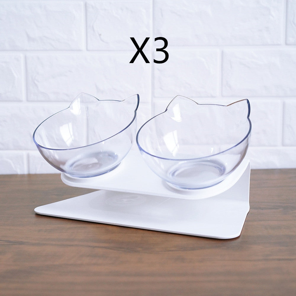 Non Slip Double Raised Pet Feeder Bowl With Stand