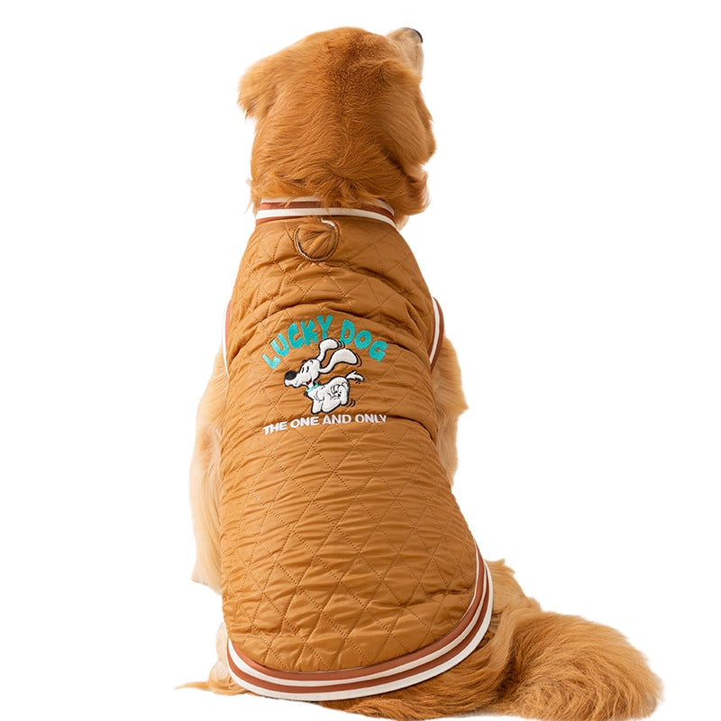 Autumn Winter Quilted Cotton Pet Jacket Warm Vest Clothing