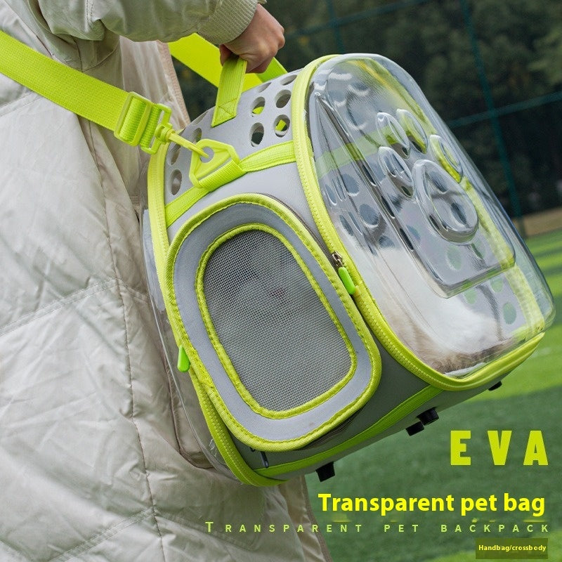 Transparent Space Capsule Pet Backpack Travel Bag