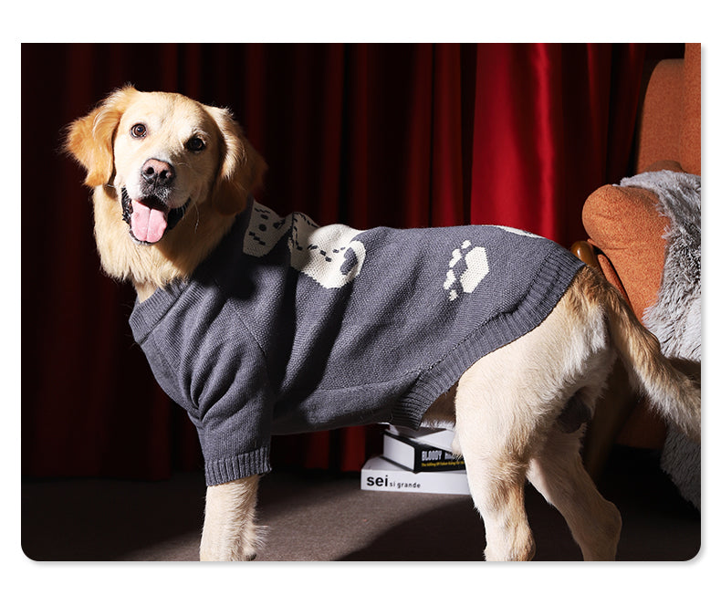 Winter Warm Thick Pet Sweater Large Breed Apparel