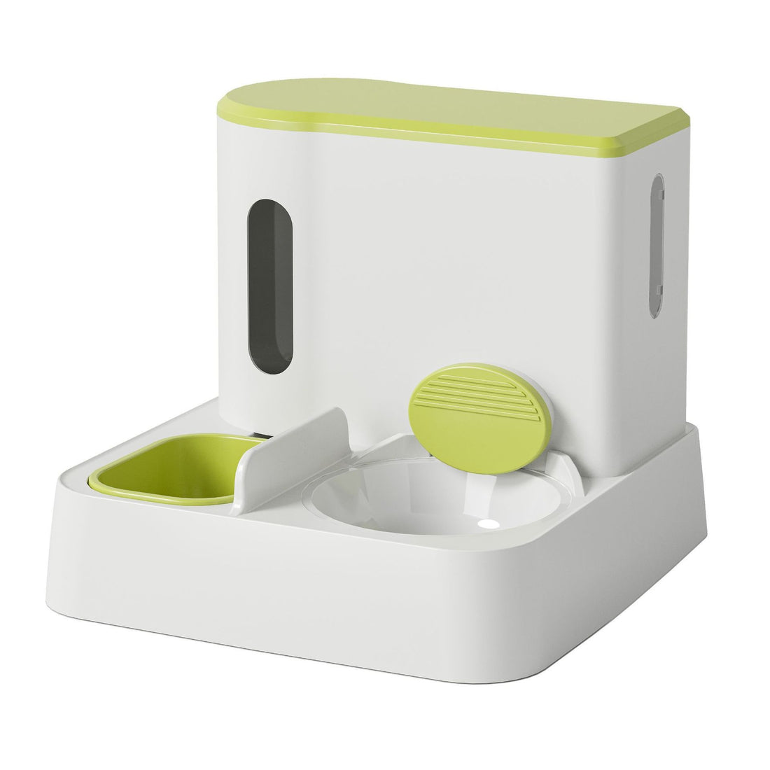Automatic Pet Feeder And Water Dispenser Double Bowl System