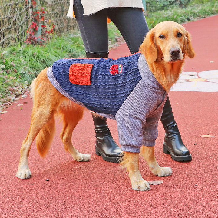 Winter Thickened Pet Sweater Large Breed Apparel