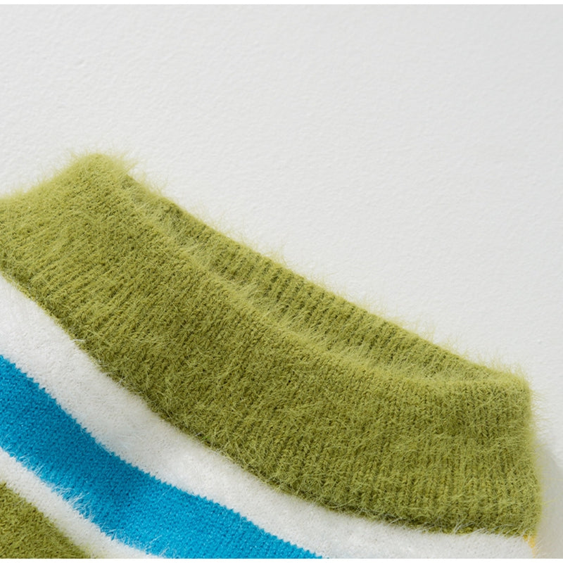 Autumn Winter Striped Sleeveless Pet Sweater Clothing