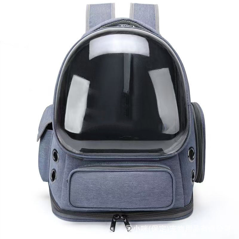 Portable Transparent Space Capsule Pet Backpack Diaper Bag
