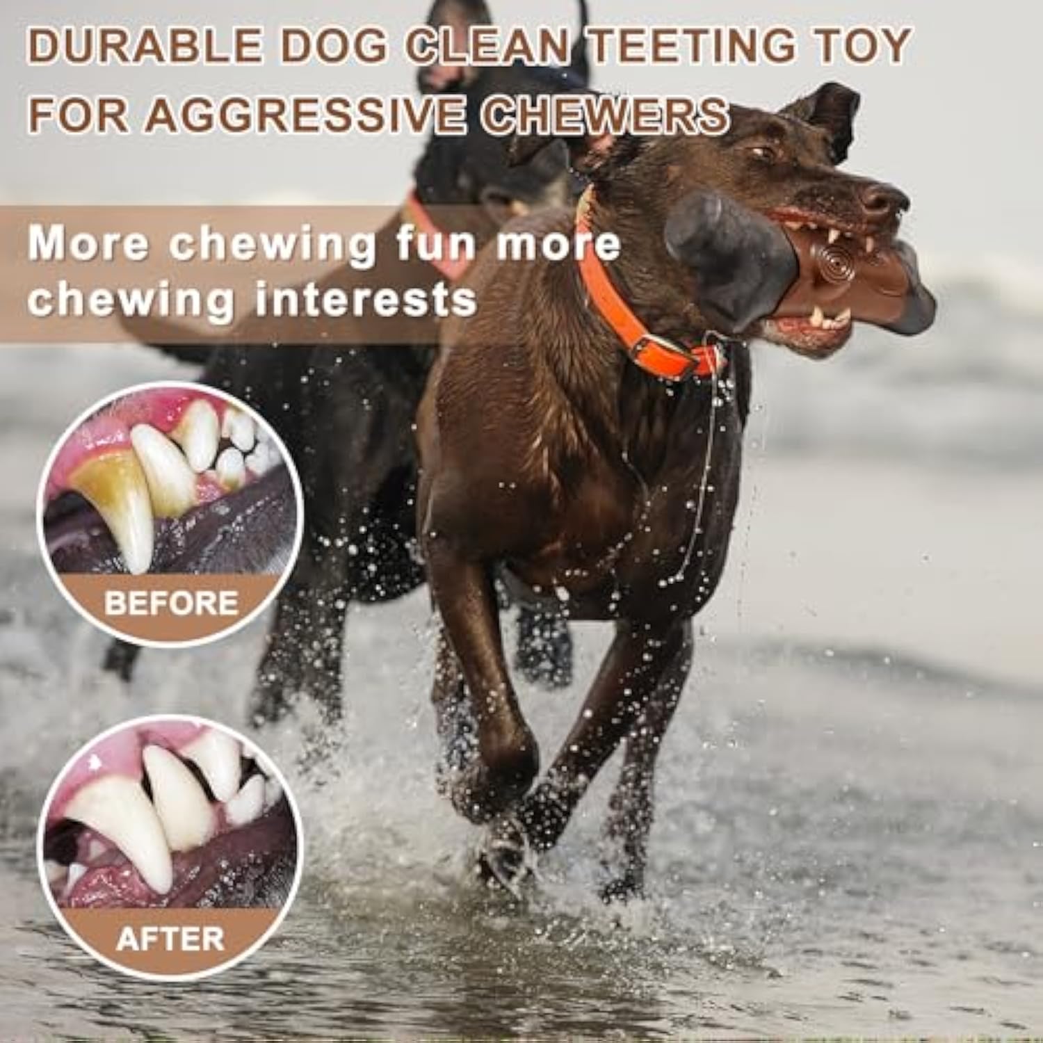Durable Bacon Flavor Chew Toy For Large Pets