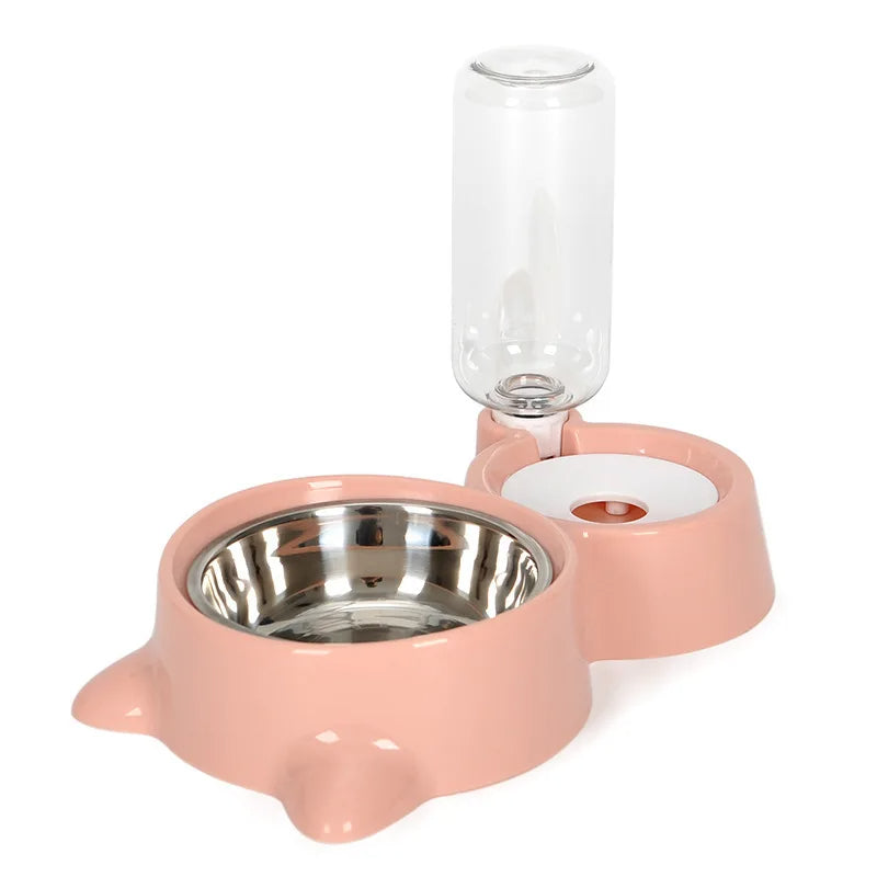 Automatic Pet Water Dispenser And Food Feeder Gravity Fountain System