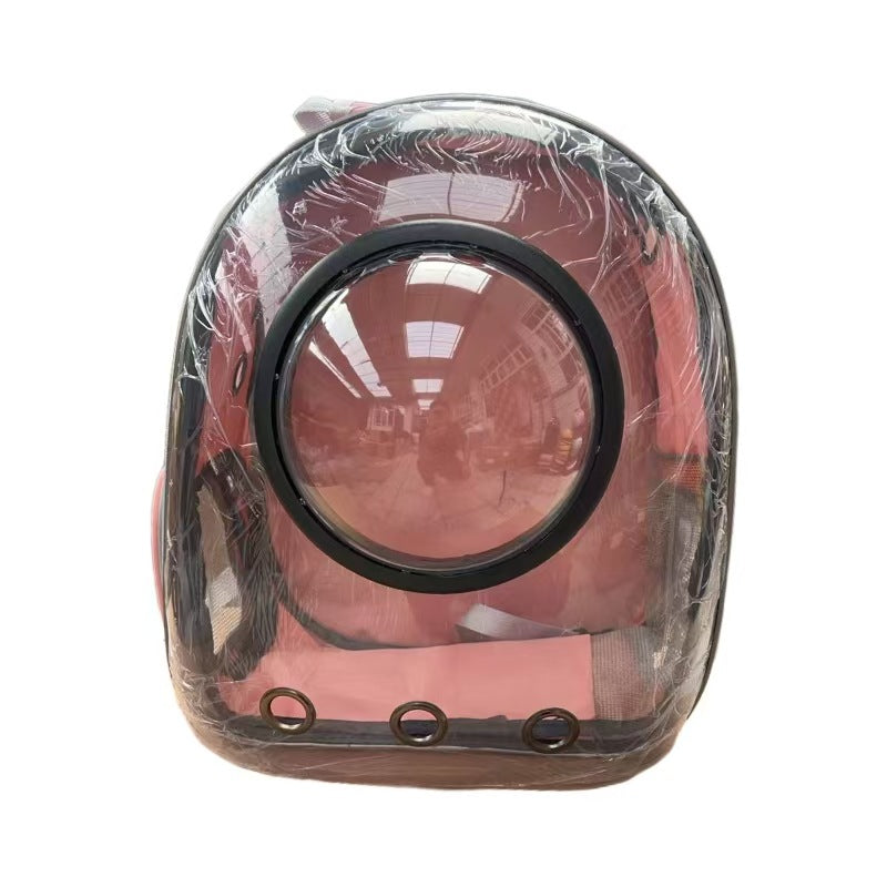 Large Capacity Transparent Breathable Pet Backpack Bag